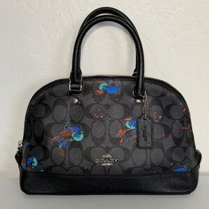 Coach Mini Sierra Satchel with Bird Print